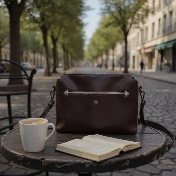 Lodis Downtown Dalia LAcXb CMT Italian Leather RFID Crossbody Bag - Picture 3 of 13